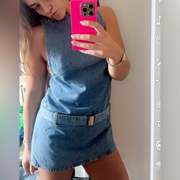 NWT SER.O.YA GEORGIA DENIM MINI DRESS SIZE SMALL❤️ - Picture 5 of 5